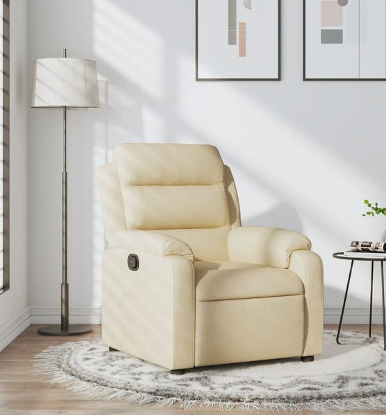 Relaxsessel Creme Stoff