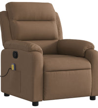 Massagesessel Braun Stoff