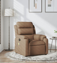 Massagesessel Braun Stoff