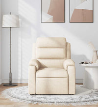 Massagesessel Creme Stoff