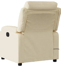 Massagesessel Creme Stoff