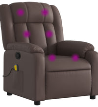Massagesessel Braun Kunstleder