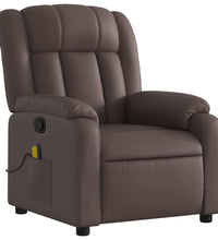 Massagesessel Braun Kunstleder