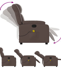 Massagesessel Braun Kunstleder