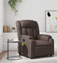 Massagesessel Braun Kunstleder