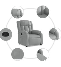 Relaxsessel Hellgrau Stoff