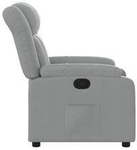 Relaxsessel Hellgrau Stoff