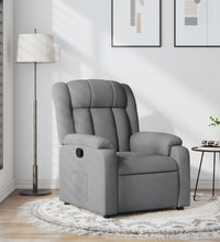 Relaxsessel Hellgrau Stoff