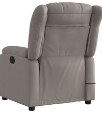 Massagesessel Taupe Stoff