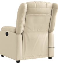 Massagesessel Creme Stoff
