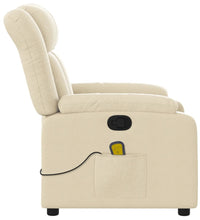 Massagesessel Creme Stoff