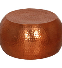 Couchtisch Messing Ø55x28 cm Aluminium