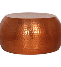 Couchtisch Messing Ø55x28 cm Aluminium