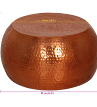 Couchtisch Messing Ø55x28 cm Aluminium