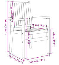 Gartenstühle 4 Stk. Stapelbar 56,5x57,5x91 cm Massivholz Teak