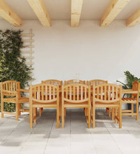 Gartenstühle 8 Stk. 58x59x88 cm Massivholz Teak