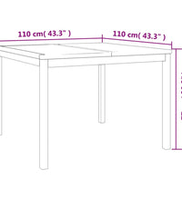 5-tlg. Garten-Essgruppe Massivholz Teak