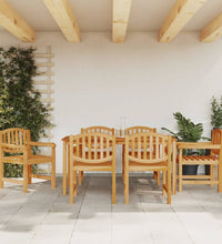 7-tlg. Garten-Essgruppe Massivholz Teak