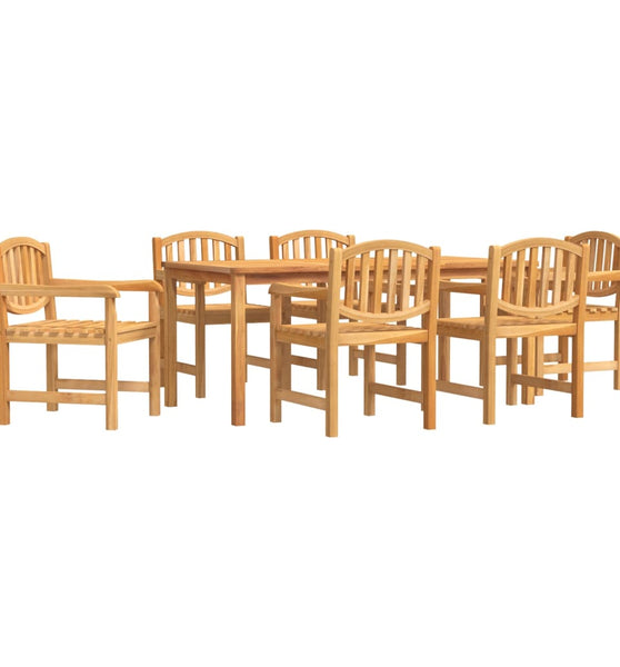 7-tlg. Garten-Essgruppe Massivholz Teak