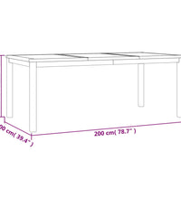 7-tlg. Garten-Essgruppe Massivholz Teak