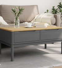 Couchtisch FLORO Grau 99x55,5x45 cm Massivholz Kiefer