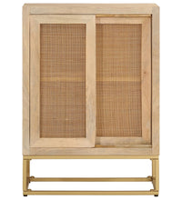 Sideboard 55x30x76 cm Massivholz Mango und Eisen