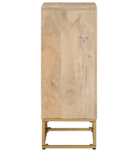 Sideboard 55x30x76 cm Massivholz Mango und Eisen