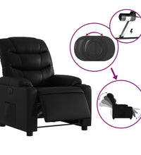 Relaxsessel Elektrisch Schwarz Kunstleder