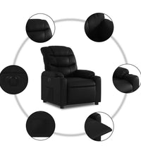 Relaxsessel Elektrisch Schwarz Kunstleder