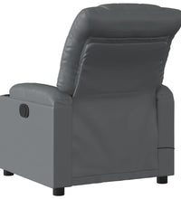 Massagesessel Elektrisch Grau Kunstleder