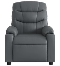 Massagesessel Elektrisch Grau Kunstleder