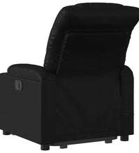 Massagesessel mit Aufstehhilfe Elektrisch Schwarz Kunstleder
