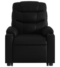 Massagesessel mit Aufstehhilfe Elektrisch Schwarz Kunstleder