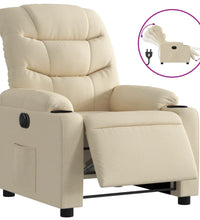 Relaxsessel Elektrisch Creme Stoff