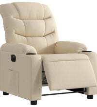 Relaxsessel Elektrisch Creme Stoff