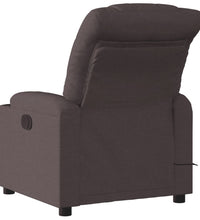 Massagesessel Elektrisch Dunkelbraun Stoff