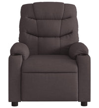 Massagesessel Elektrisch Dunkelbraun Stoff