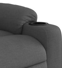 Massagesessel mit Aufstehhilfe Dunkelgrau Stoff