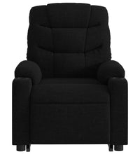 Massagesessel mit Aufstehhilfe Schwarz Stoff