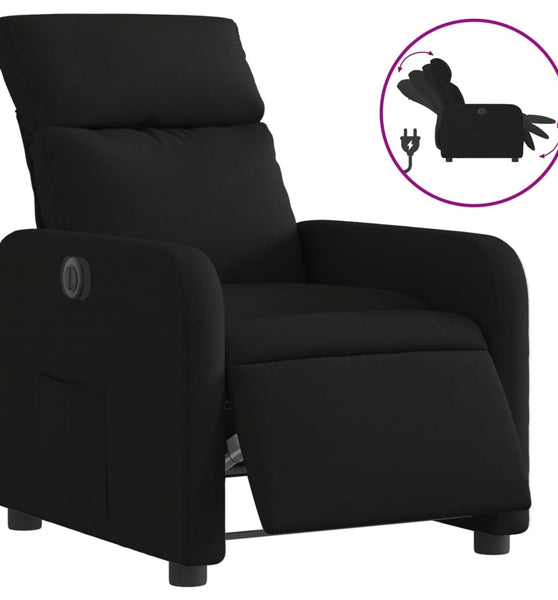 Relaxsessel Elektrisch Schwarz Stoff