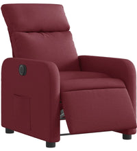 Relaxsessel Elektrisch Weinrot Stoff