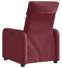 Relaxsessel Elektrisch Weinrot Stoff