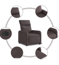 Relaxsessel Elektrisch Dunkelbraun Stoff