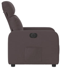 Relaxsessel Elektrisch Dunkelbraun Stoff