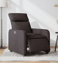 Relaxsessel Elektrisch Dunkelbraun Stoff