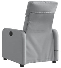 Massagesessel Elektrisch Hellgrau Stoff