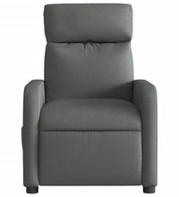 Massagesessel Elektrisch Dunkelgrau Stoff