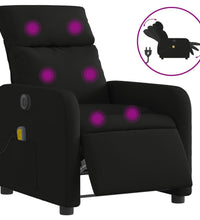 Massagesessel Elektrisch Schwarz Stoff