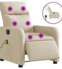 Massagesessel Elektrisch Creme Stoff