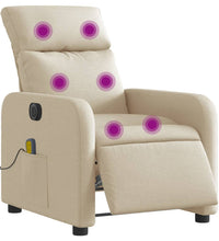 Massagesessel Elektrisch Creme Stoff